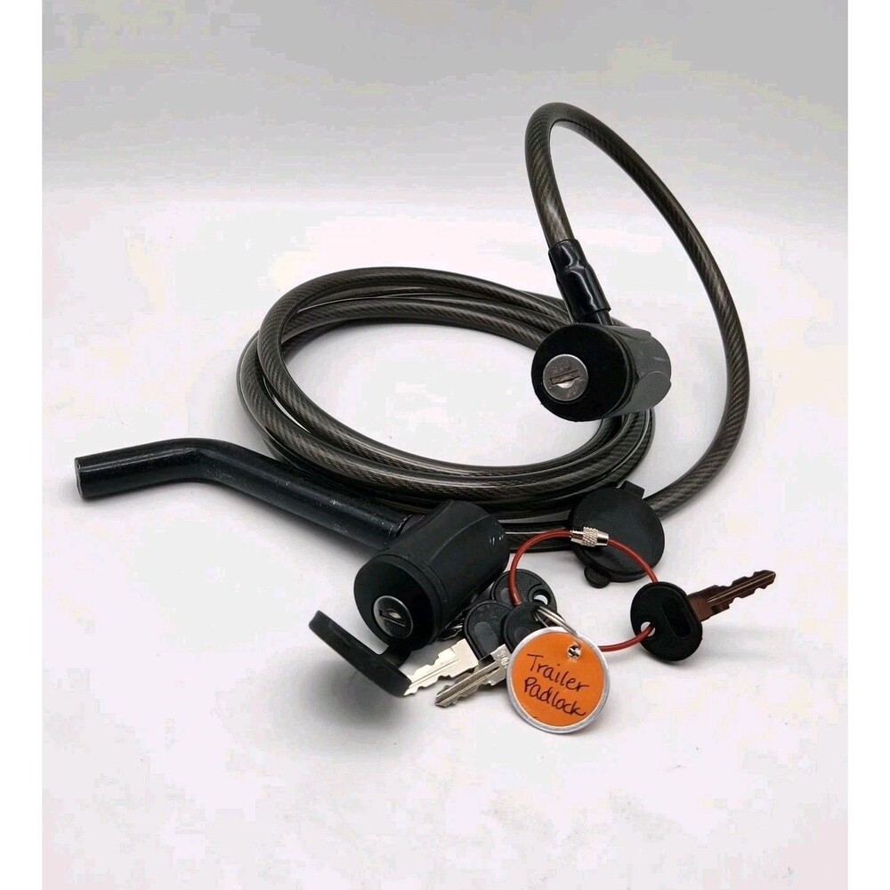 Saris Locking Cable & Hitch Tite Combo 42" Cable. Pre-owned 4 Keys READ